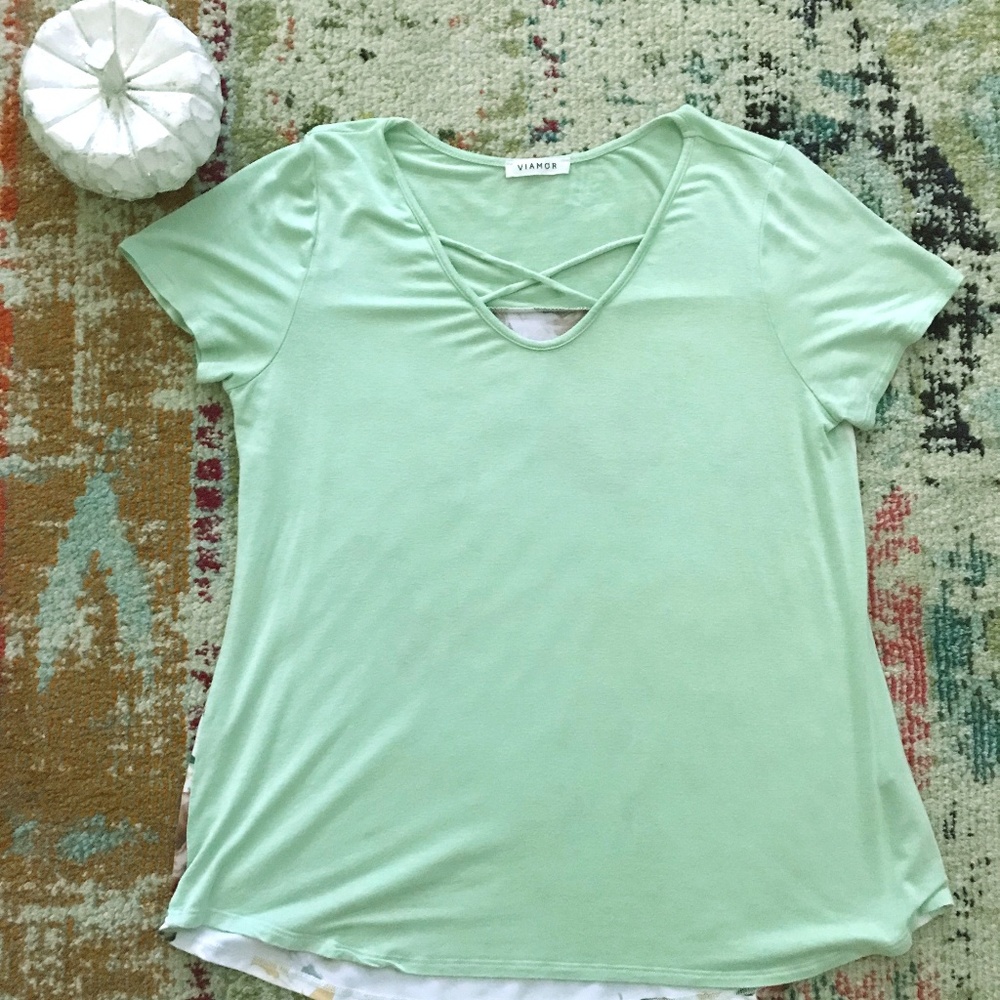 Floral V-Neck Tee
